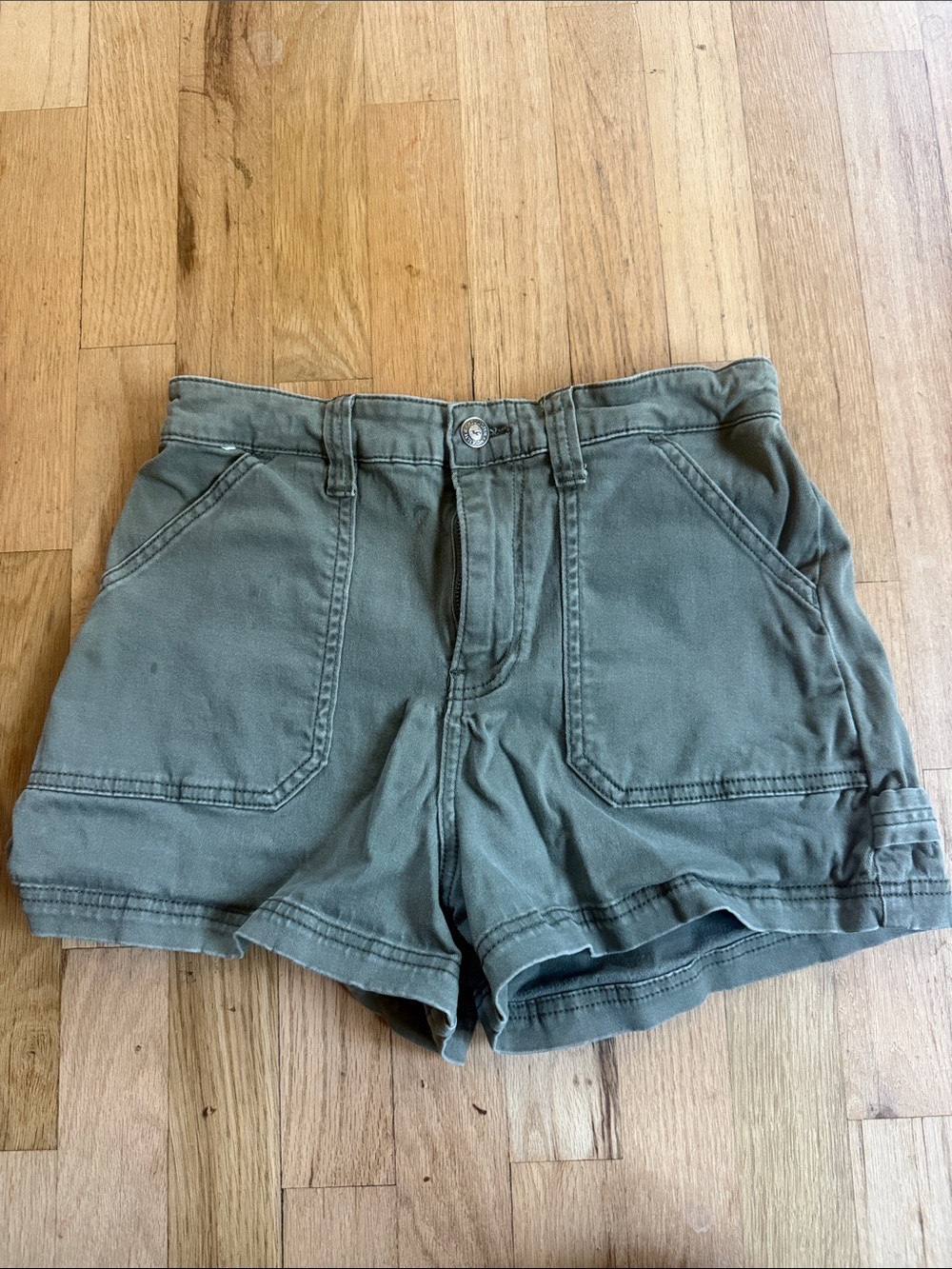 Holster Women's Olive Shorts - Casual High-Waist